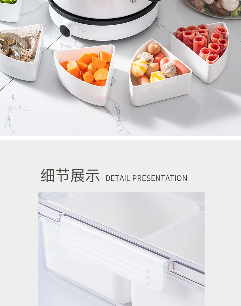 Yimijia Split Fruit Plate, Candy storage box, Home living room Fruit plate, New Year Snacks, Sunflower Seeds and Dried Fruit plate pic 11