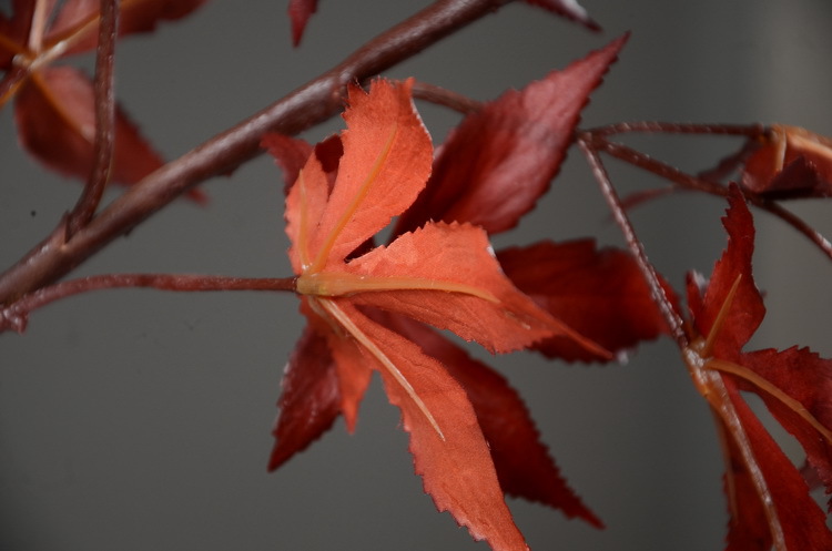 Factory wholesale of artificial flowers, direct sales from the manufacturer, wholesale of artificial green plants, home decoration flowers, red artificial leaves, artificial maple leaves pic 7