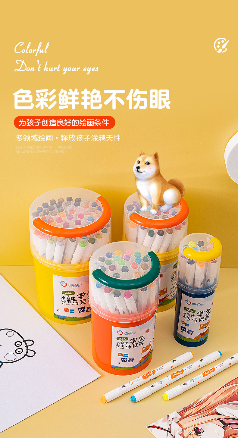 Marker pen set: 12, 24, 36 pieces. Art, drawing, planner, marking, outlining, marker pen, water-based marker pen pic 3
