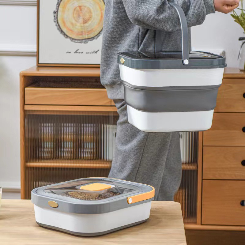 Portable anti-mold and moisture-proof grain storage bucket for the kitchen pic 1