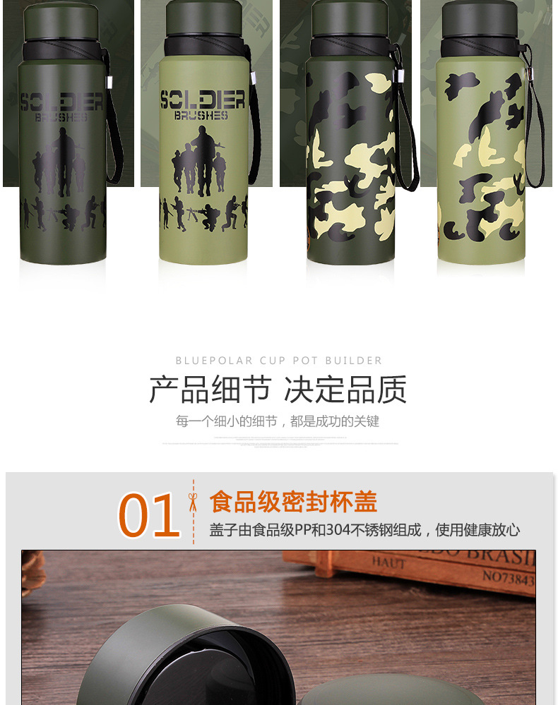 Yuneng Factory directly supplies and wholesals 304 stainless steel business insulated cups and straight water cups for men and women pic 4