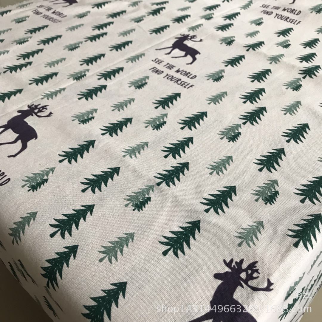Jianxiang Textile Factory supplies linen printed Nordic-style tablecloths, cushions, aprons and storage bags, which can be made into PE film pic 20