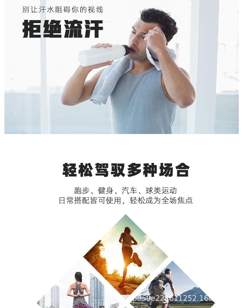 Li Ning headband for both men and women, sweat-absorbing, running, antiperspirant, yoga and fitness, head protection and hair tie pic 7