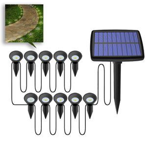 LED solar 4-head lily flower lights, cross-border Amazon outdoor ground insertion lawn sensing courtyard landscape decorative lights pic 29
