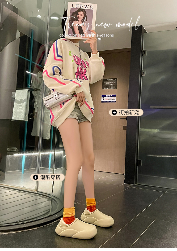 棉拖鞋家居毛拖鞋秋冬家用男款室内冬季厚底保暖加厚女情侣棉拖鞋详情1