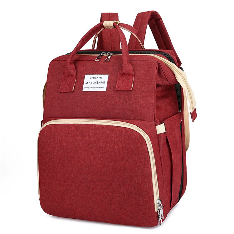 妈咪包 升级版多功能双肩包韩国ins大容量可折叠婴儿床便携旅行包详情39