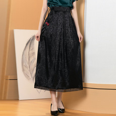 中年女裤春秋新款夏装七八分裤妈妈裤子薄松紧高腰弹力宽松休闲裤详情6