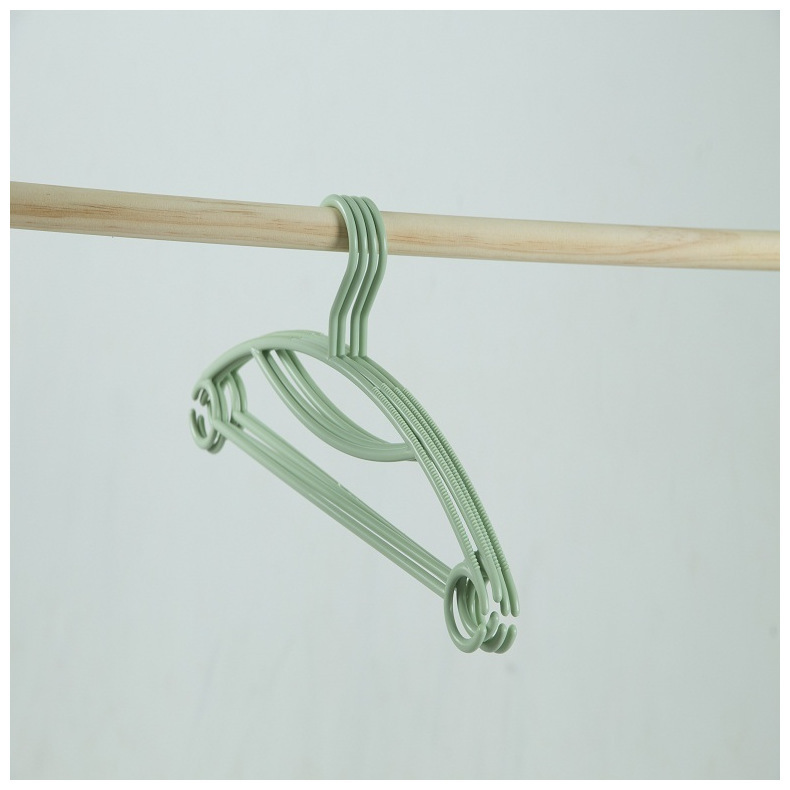 Rainbow-colored collar guard hanger, thickened plastic household hanger, clothes rack, clothes drying rack, clothes rack, clothes drying rack pic 61