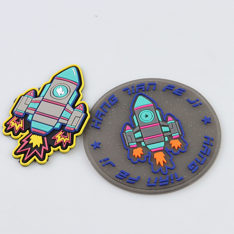 硅胶PVC滴塑标不干胶 DIY 橡胶胶章臂章厂家直销橡胶标 标牌批发详情3