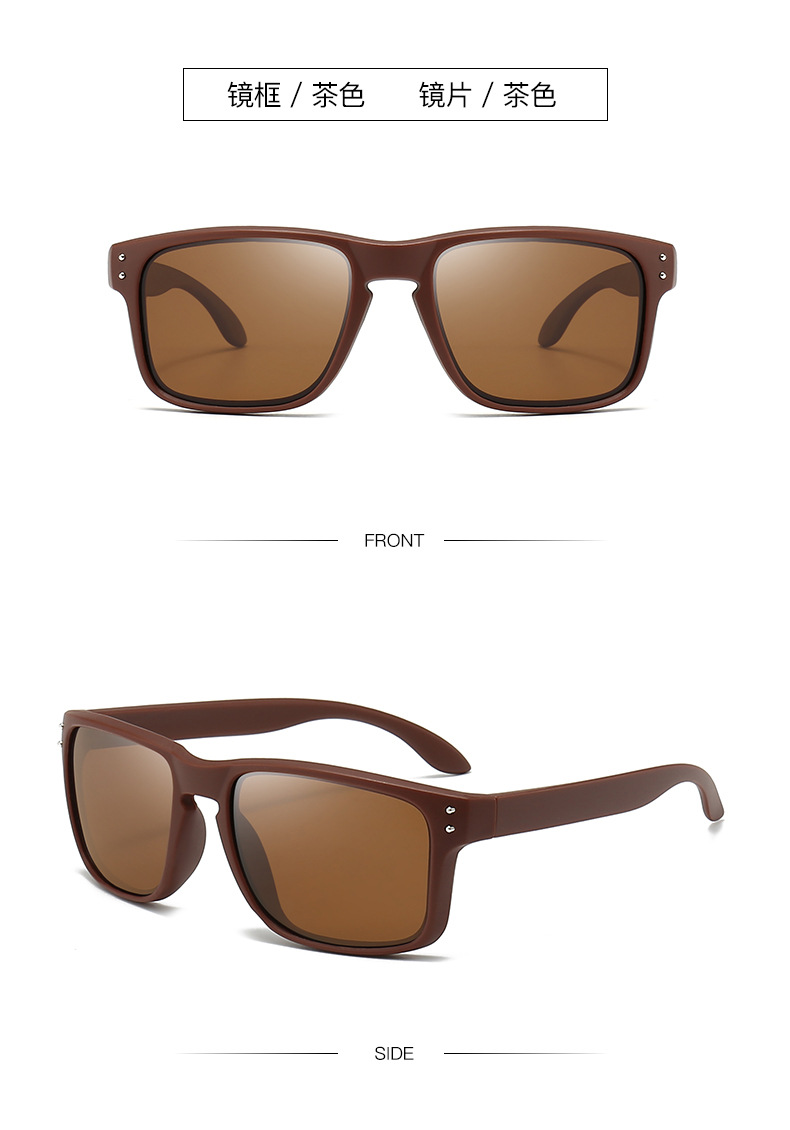 Classic best-selling polarized sunglasses, sports sunglasses for export, suitable for outdoor fishing, cycling and driving, unisex square frames pic 11