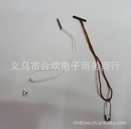 专业供应丙纶线材质铁别针线扣吊粒详情2