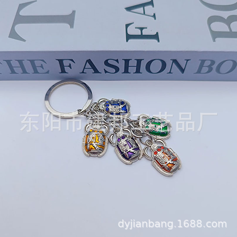厂家定制个性金属旅游纪念品立体光面小熊贴纸挂件锌合金钥匙扣详情18