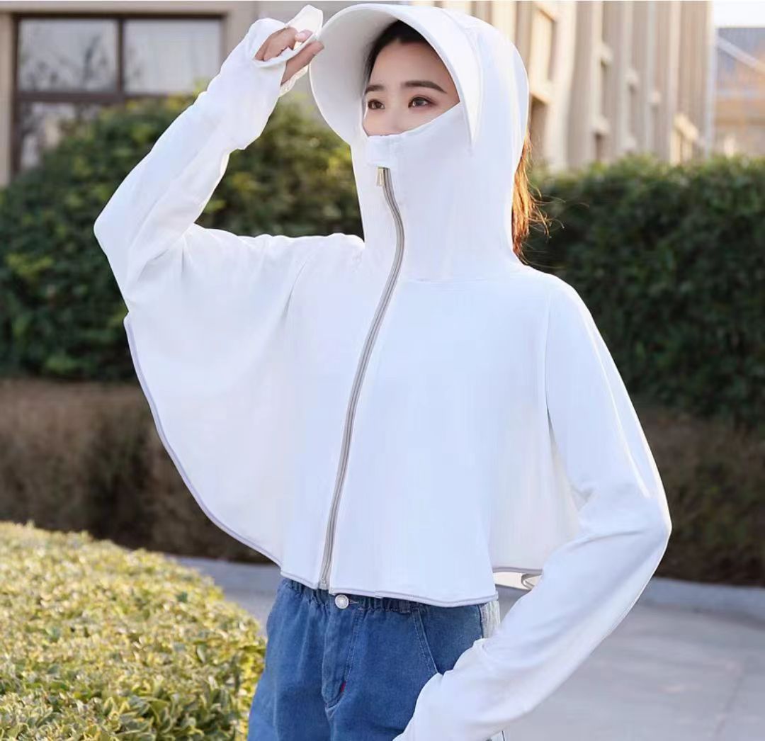 2024新款冰丝防晒衣女时尚夏季防紫外线薄款宽松透气高级感防晒服详情3