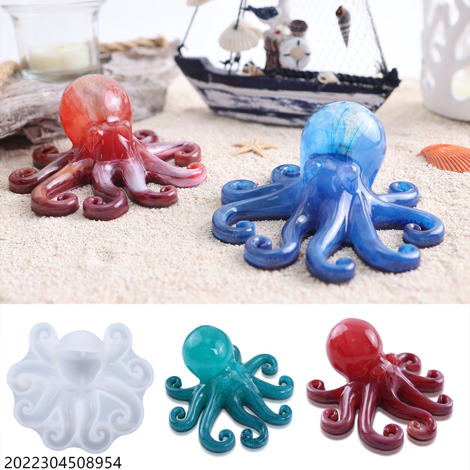 DIY cristal goteo manualidades ocean pulpo octopuss espejo moldes de silicona epoxi decoraciones ideas hechas a mano materiales bolsas pic 1