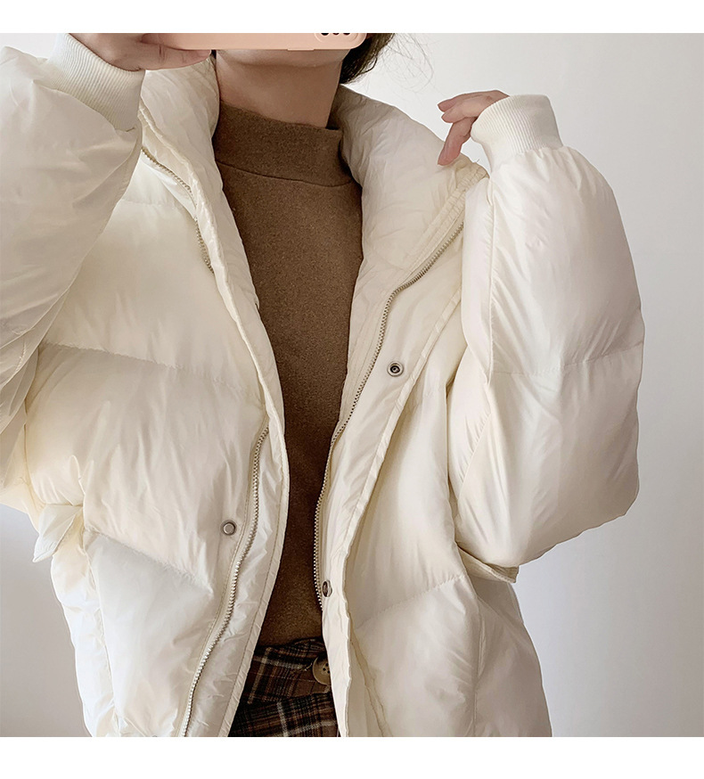 A German velvet semi-high-neck white base layer for women, paired with a stylish, thickened, brushed, and form-fitting mid-neck base layer for autumn and winter pic 53