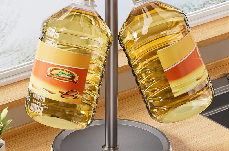 Rotating spatula rack countertop, household kitchen hook storage rack, hanging spoon and spatula stand, soup spoon and kitchenware storage rack pic 7