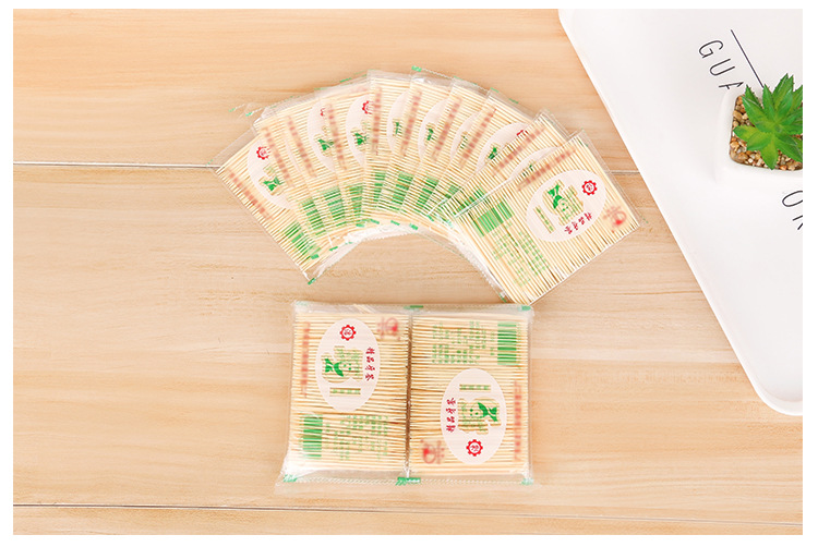 Hotels, restaurants, eateries, disposable toothpick manufacturers, natural and environmentally friendly bamboo double-ended toothpicks, fine toothpicks pic 10