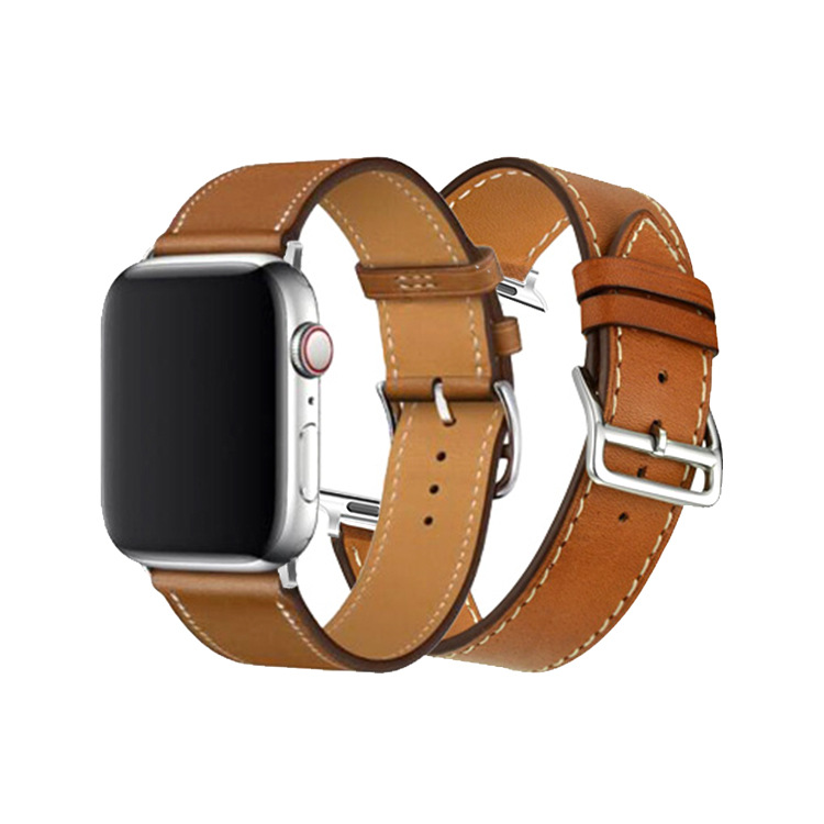 适用苹果Apple watch真皮表带 iwatch时尚经典百搭多色男女款表带详情7