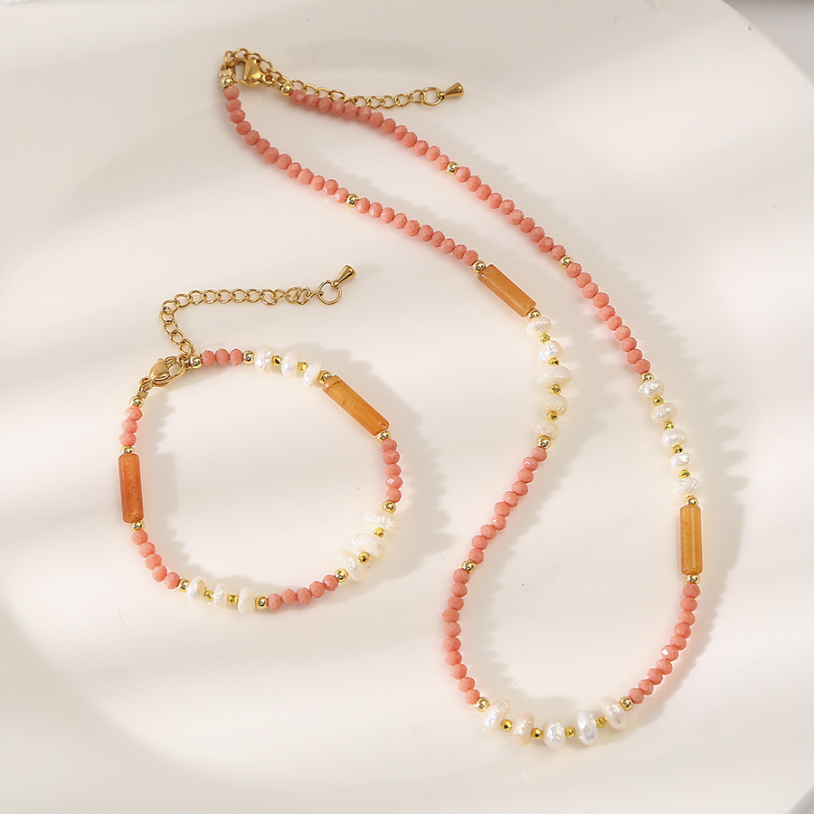 东陵石锆石巴洛克天然珍珠百搭手链小众设计轻奢手镯闺蜜学生手饰详情5