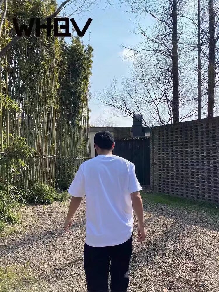 胚衫夏季新款纯色短袖t恤男韩版潮流港风白色半袖打底衫详情18