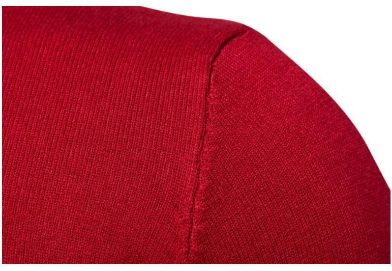 High-neck sweater for men, Korean-style slim-fit sweater, lapel woolen sweater for men, thick base knitted sweater for export pic 35