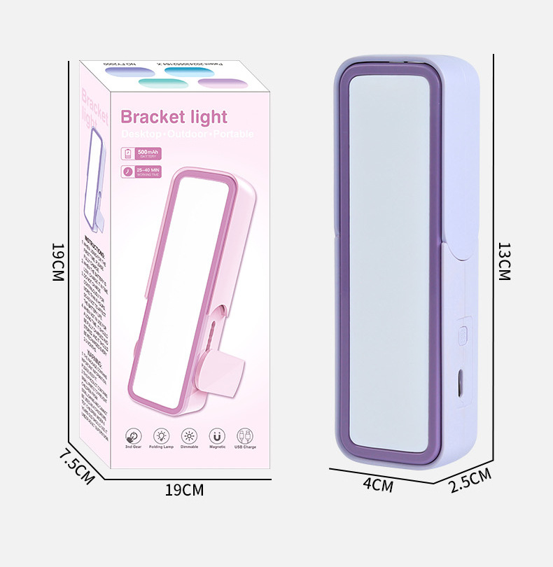 Multi-functional magnetic wall lamp, bedside reading lighting lamp for student dormitories, three-position desktop standing mini LED lamp pic 18