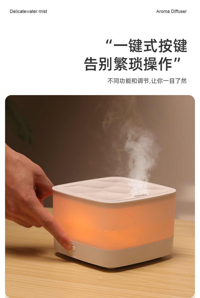 新款跨境无印良品超声波香薰机 家用桌面静音大雾量精油扩香机 加湿器功能一体 其他分类新品上市详情10