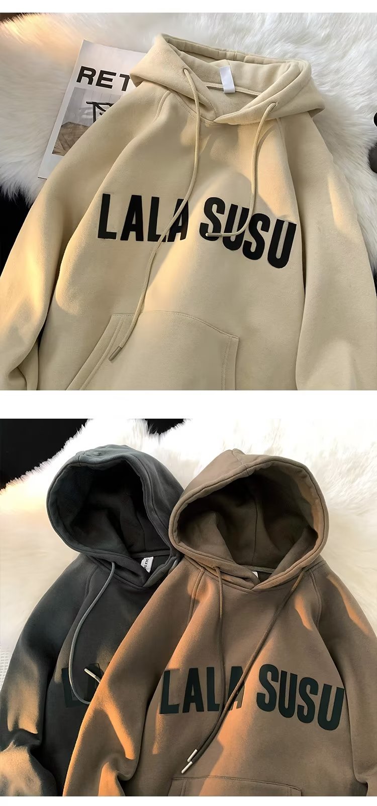 2022美式重磅卫衣男生冬季复古加绒加厚连帽外套秋冬ins潮牌上衣详情3