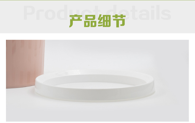 圆形垃圾桶翻盖卫生桶垃圾桶PP家用保洁桶现货 厂家直销详情18