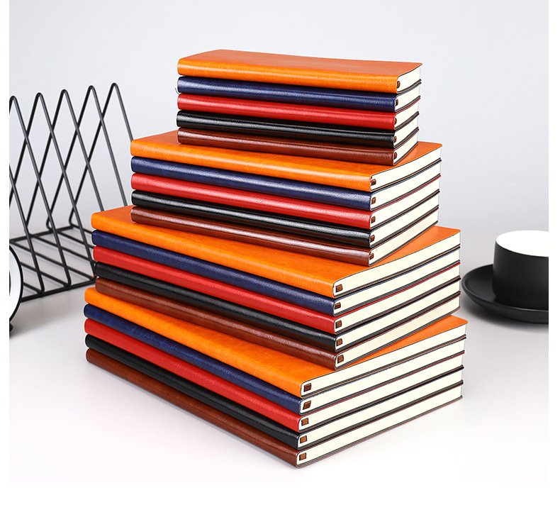 A5笔记本绑带本子商务记事本软皮学生文具日记本手账本批发印logo详情17