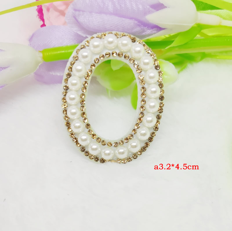 Cross-border hot diamond English pearl letter fabric pasted clothing accessories with adhesive backing 5mm pearl decoration factory DIY nail pearl wholesale pic 46