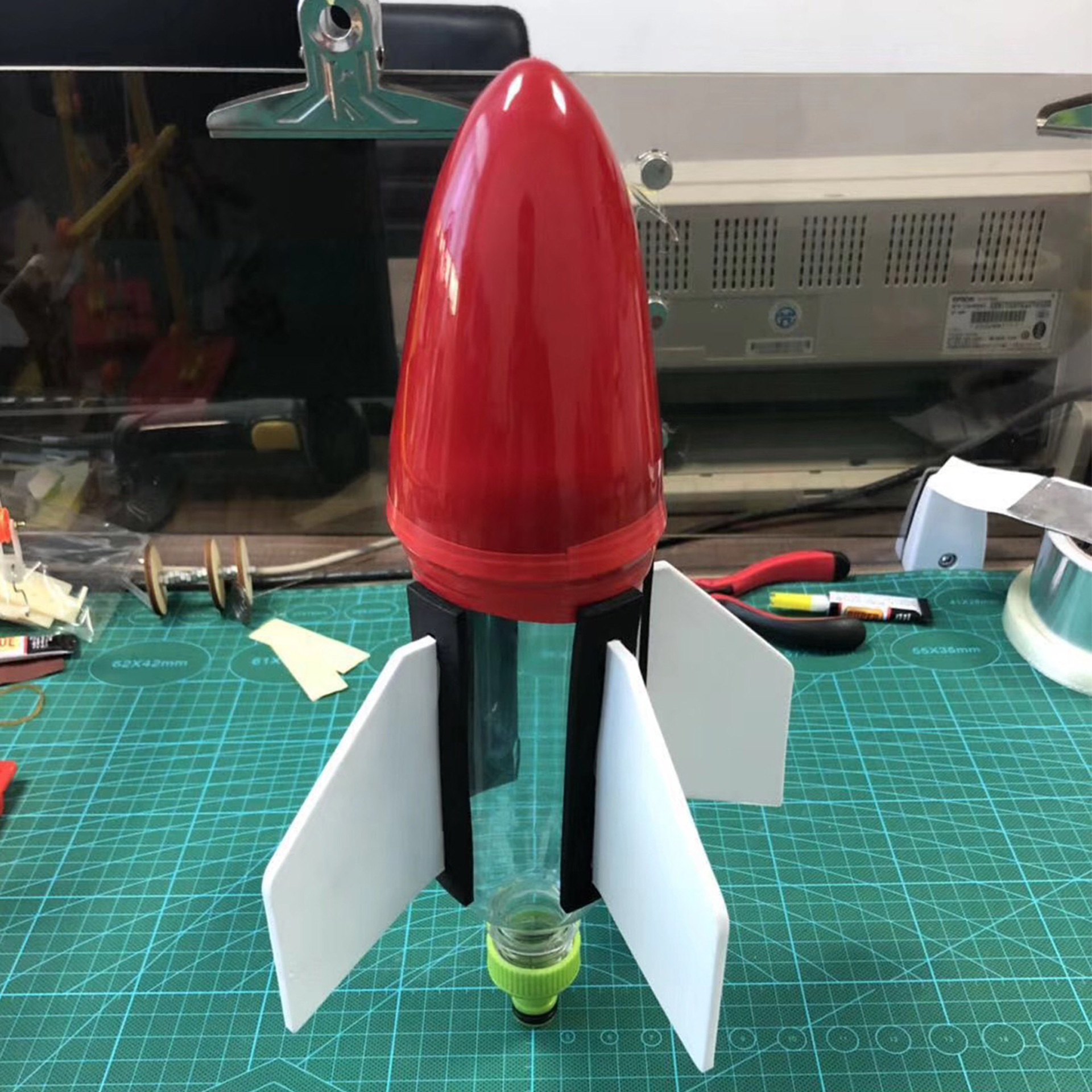 The complete set of water rocket, a popular science exhibit for the quality education practice base of the primary and secondary school science and technology museum competition, rocket head pic 30