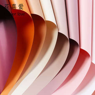 喜裕 新品米兰纸空间韩素纸金边果冻膜包装纸花店包花纸鲜花包装详情23