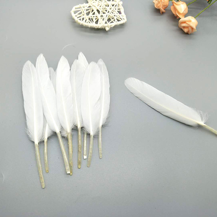 The manufacturer wholesales large quantities of goose feathers, small straight knives, colorful feathers, DIY kindergarten handcrafted materials, earrings, accessories, and goose feathers pic 44
