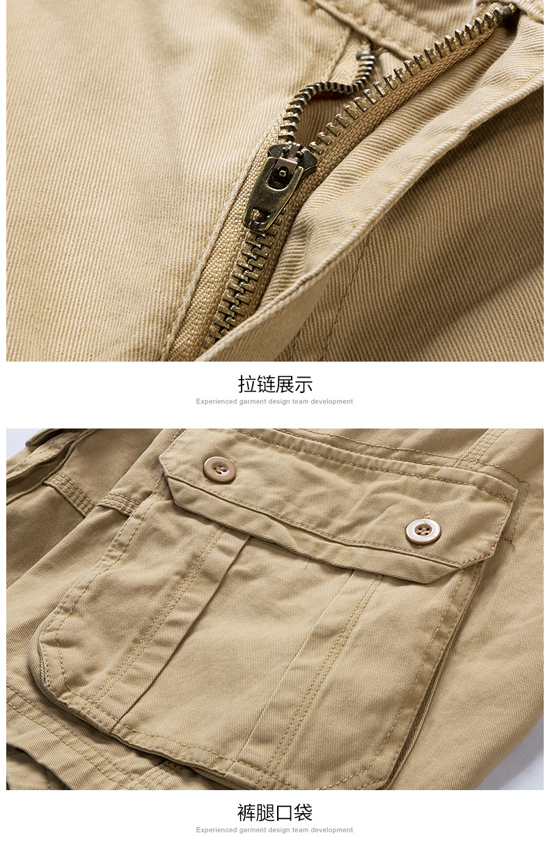 夏季短裤男装批发日系工装短裤男式休闲五分裤潮牌直筒多袋短裤男详情18