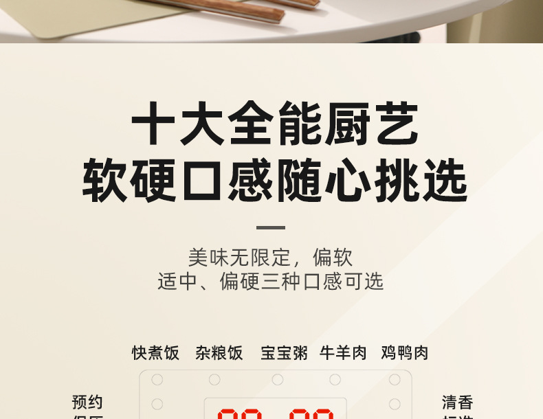 gioia multi-functional 2.5L pressure cooker, mini touch rice cooker and smart electric stew pot pic 11