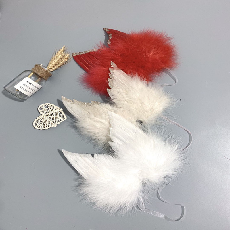 Custom-made angel feather wing prop decoration mini wings, 15-18 cm in color pic 23