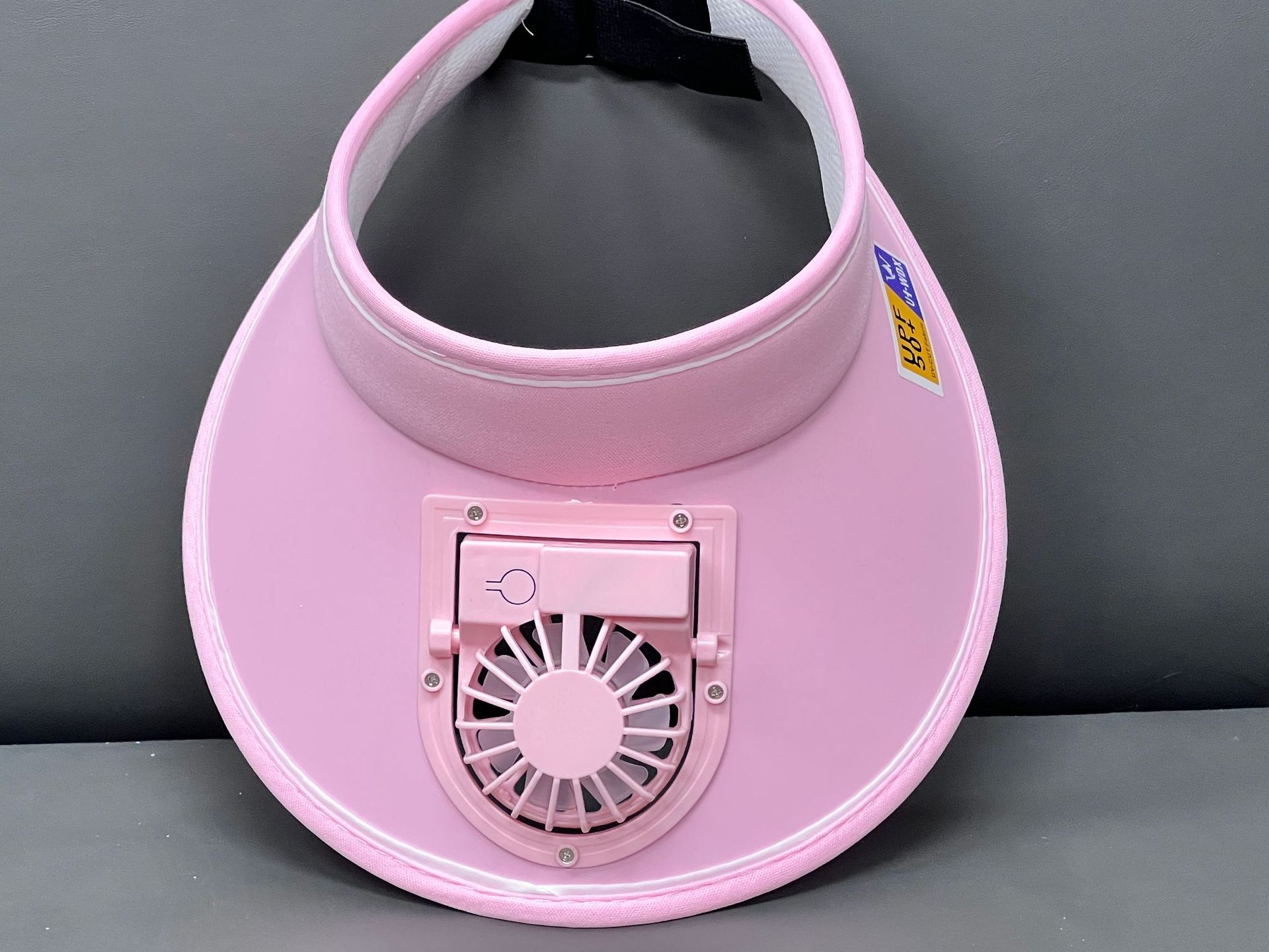 夏季新款充电空顶帽大檐遮阳防晒出游遮阳帽女户外显脸小风扇帽详情6