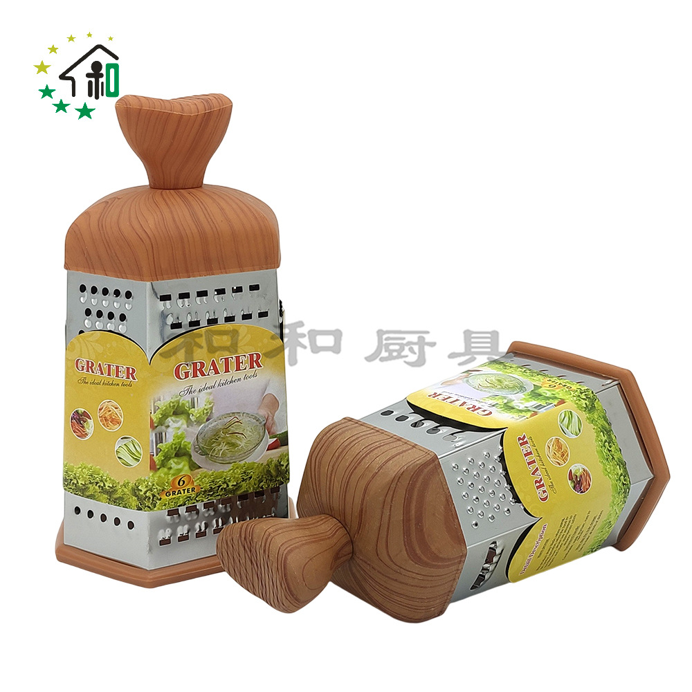 Stainless steel vegetable and fruit grater, ginger grater, cucumber grater, potato grater, cheese grater, slicer, six-sided melon grater pic 24