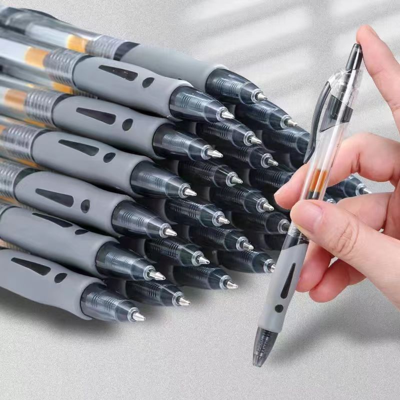 Office stationery: neutral, straight, liquid, ballpoint pen, red, black, blue, carbon pen, special practice pen, signature pic 9