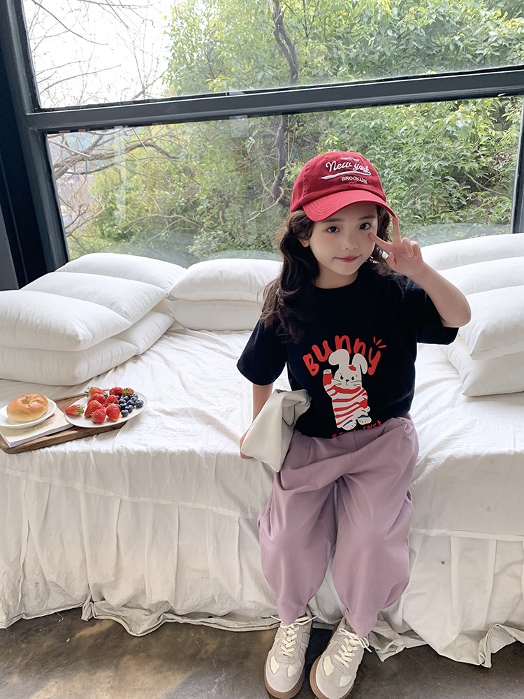 艾摩贝贝2023夏新款童装男女童宝宝可爱T恤儿童数码印花卡通短袖详情54