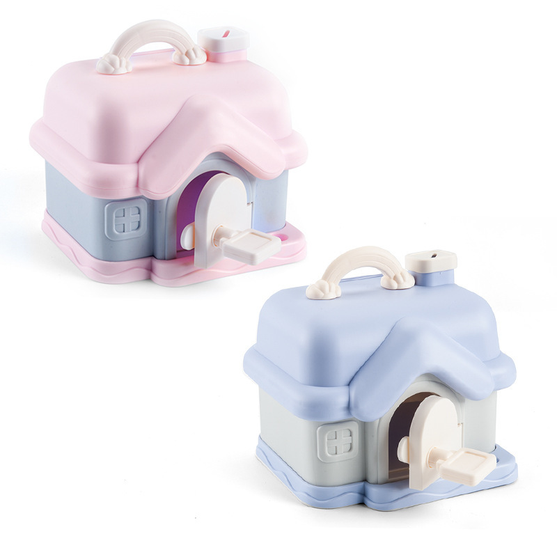 Creative cartoon-shaped children's piggy bank, cute little house, can store large-capacity children's piggy bank for girls pic 14