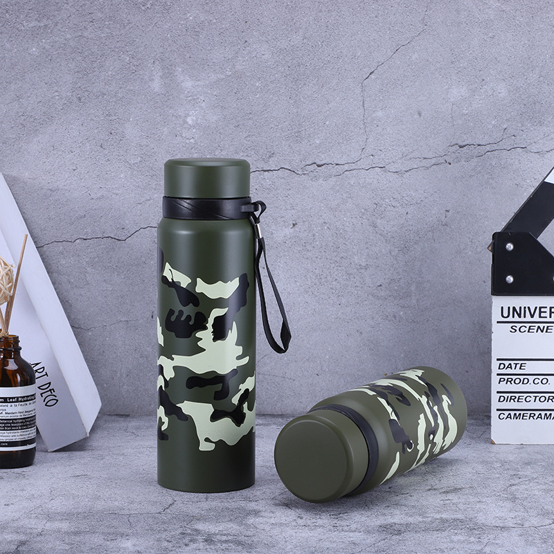 Factory direct sales of 304 stainless steel double-layer water cups, business gift cups, outdoor portable insulated cups, and portable straight cups pic 2