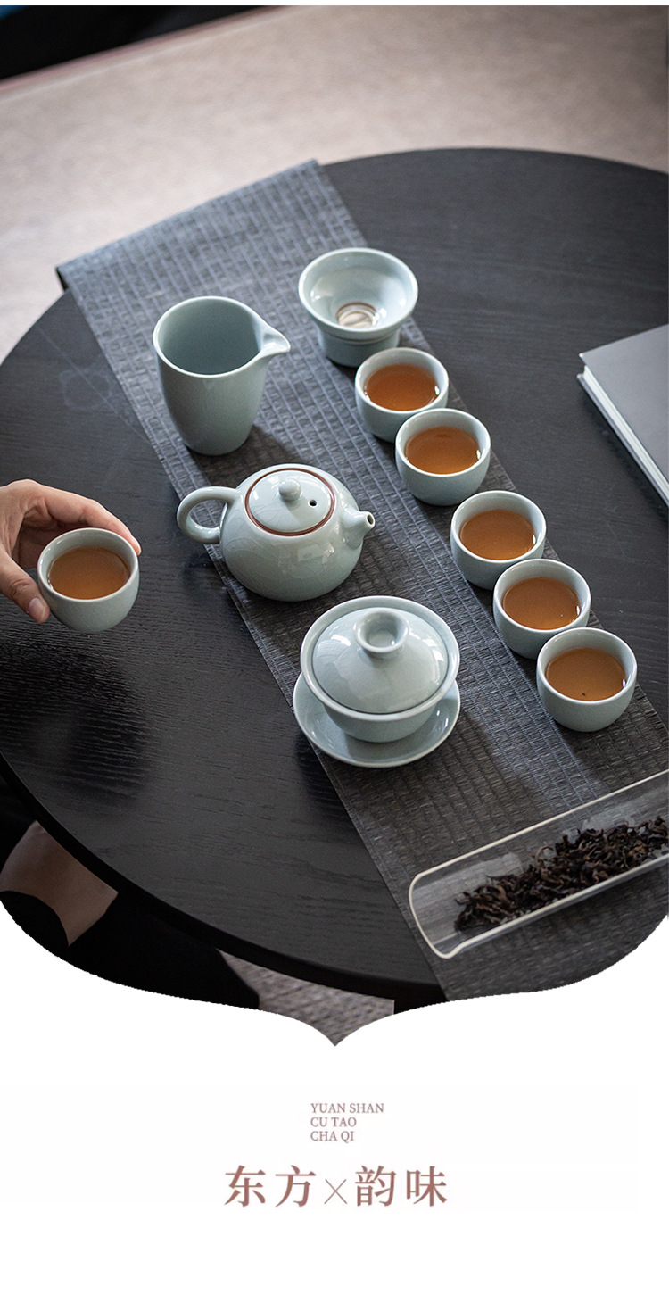 哥窑茶具活动礼品公司套装功夫盖碗茶杯一整套一件代发高档礼盒装详情18