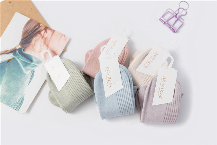 双针女士船袜 纯色日韩系学院风浅口女袜子全棉纯色百搭低帮棉袜详情5