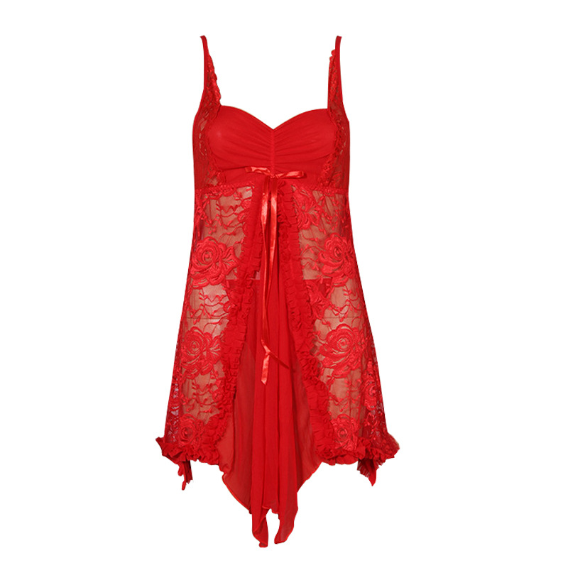 新款性感开叉网纱低胸睡裙蕾丝女士情趣衣服外贸欧美希腊睡衣套装   CCZJ-情趣内衣8048详情12