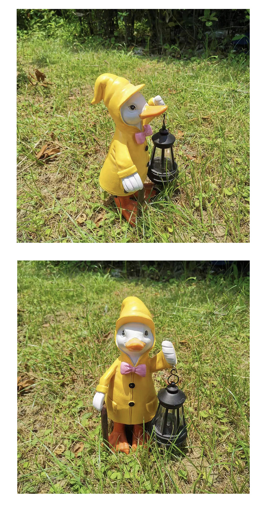 美式乡村鸭子摆件仿真卡通动物树脂户外庭院花园装饰园艺造景摆设详情5