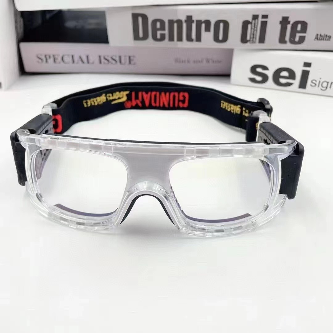 篮球运动眼镜近视眼镜架防爆防抖足球羽毛球可调节运动眼镜框架详情11