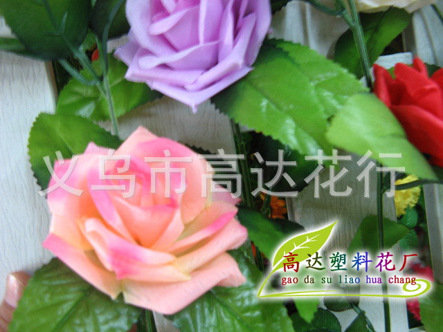 High-end artificial flowers, artificial roses, Korean rose artificial flowers, decorative vines, wedding decoration artificial rose vines pic 22