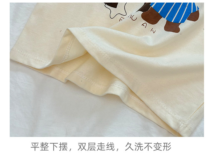 新款儿童t恤100%棉男童上衣长袖单件女宝a类纯棉衣服卡通潮童详情21